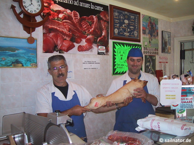 Butcher in La Maddalena